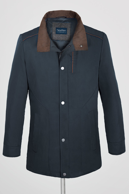 Granatowa Kurtka Męska