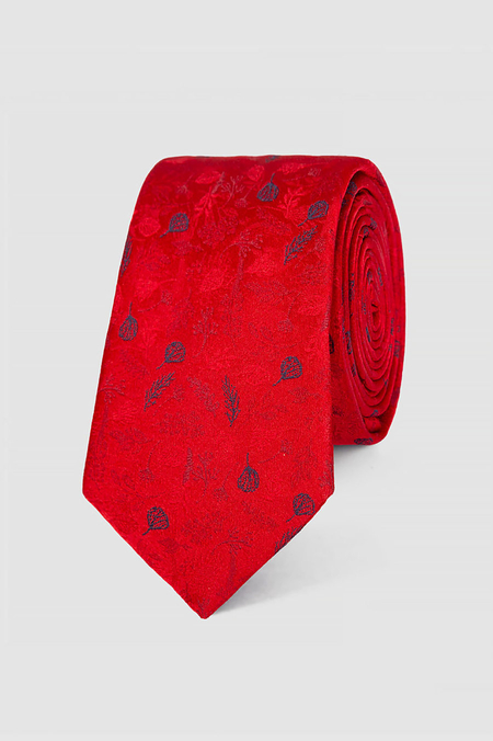Krawat Czerwony w Wzór
