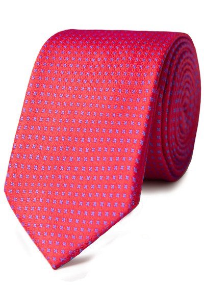 Krawat Czerwony we Wzór