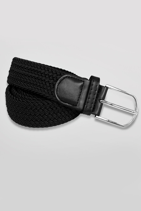Pasek Pleciony Czarny
