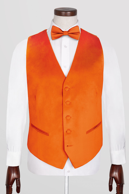 Kamizelka z Pomarańczowego Aksamitu