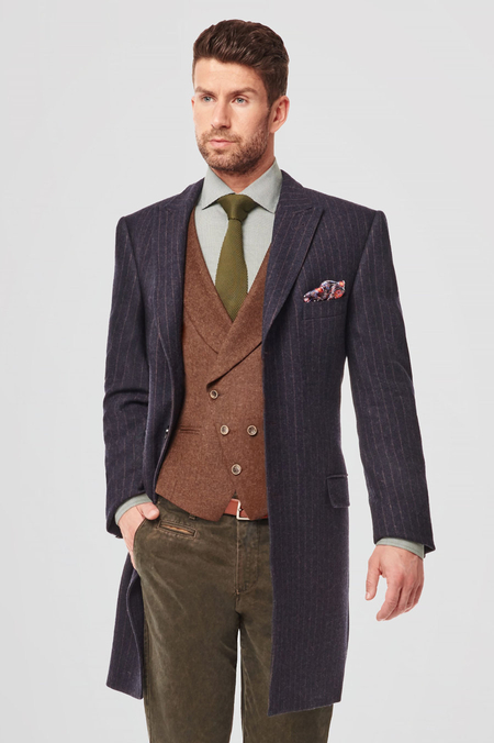 Płaszcz Męski w Paski