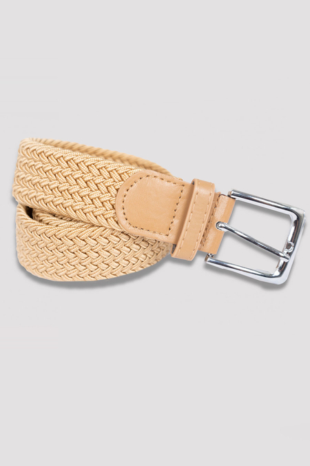 Pasek Pleciony Beżowy