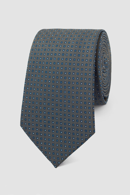 Krawat Grafitowy we Wzór