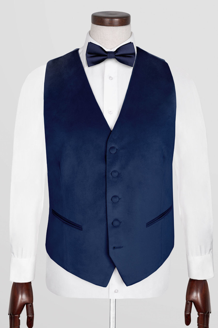 Kamizelka z Granatowego Aksamitu