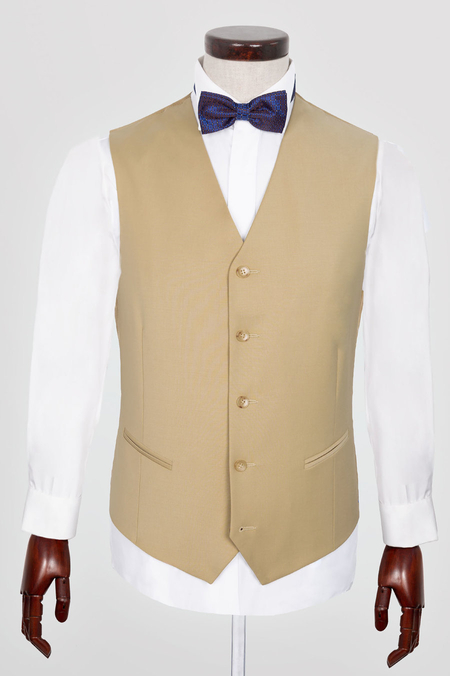 Kamizelka Beżowa Męska