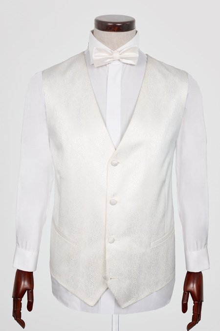 Kamizelka Ślubna Allan Ecru