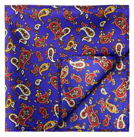 Poszetka Niebieska we Wzór