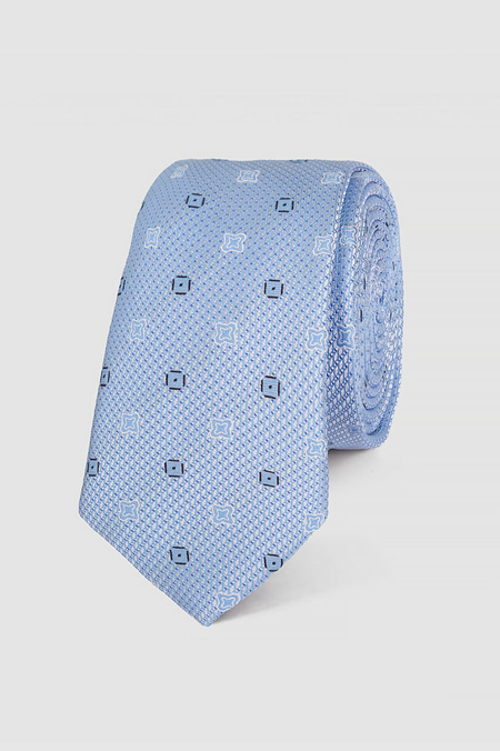 Krawat Błękitny w Wzór