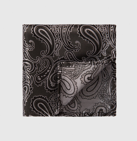 Poszetka Szara w Wzór