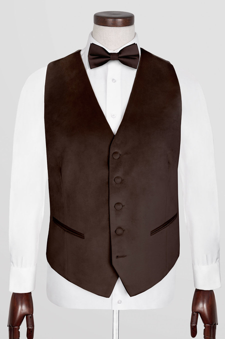 Kamizelka z Brązowego Aksamitu