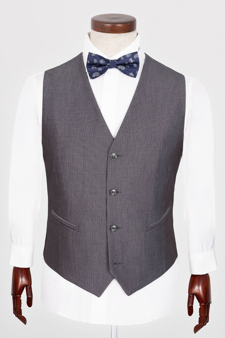 Kamizelka Ślubna Szara