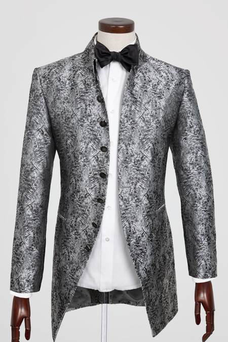 Marynarka Surdutowa Srebrna