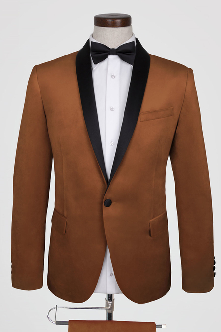 Garnitur Ślubny z Rudego Aksamitu