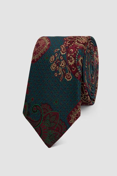 Krawat Zielony We Wzór