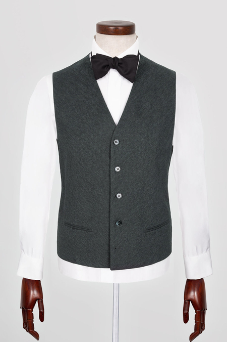 Kamizelka Szara  w Jodełkę