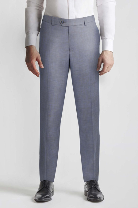 Melanżowe Spodnie Brązowo- Niebieskie