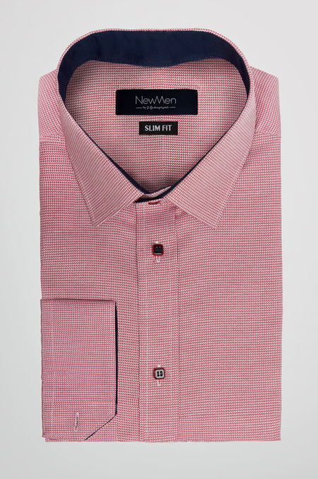 Koszula w Czerwony Mikrowzór