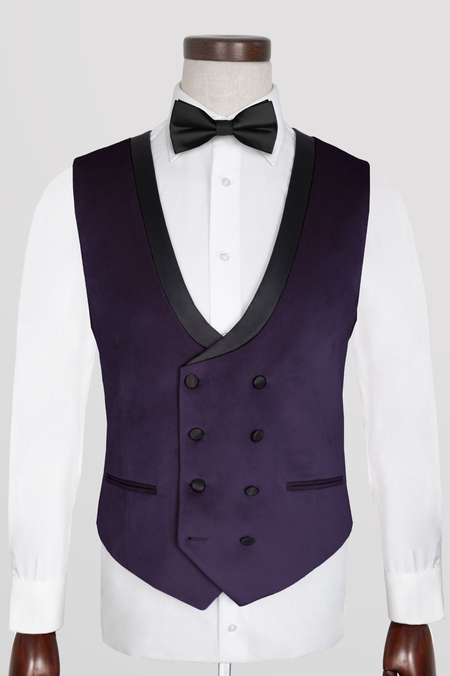 Kamizelka z Śliwkowego Aksamitu