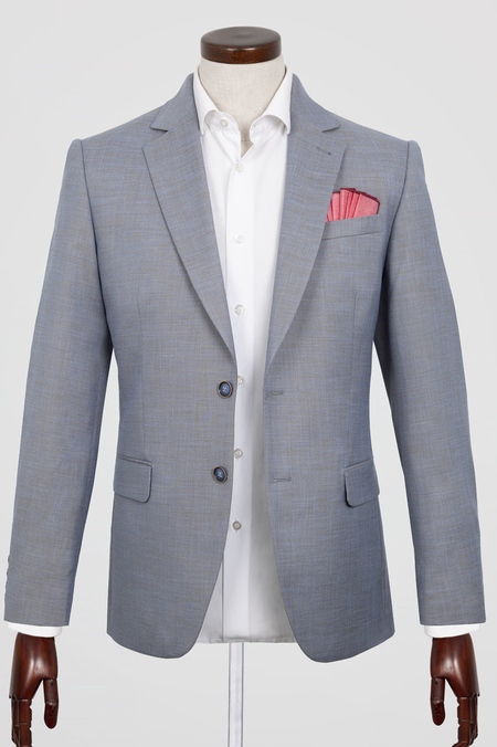 Marynarka Melanżowa Brązowo-Niebieska