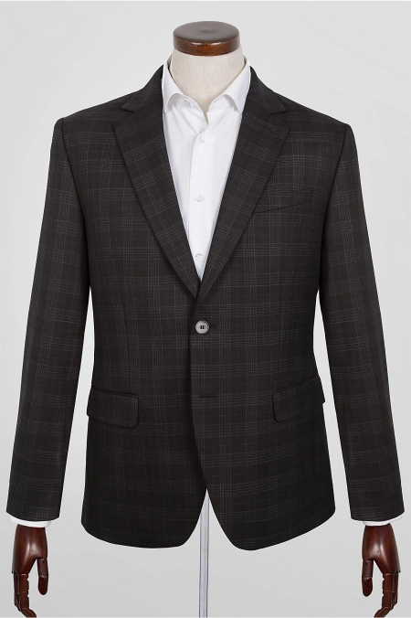 Marynarka Czarna w Kratę