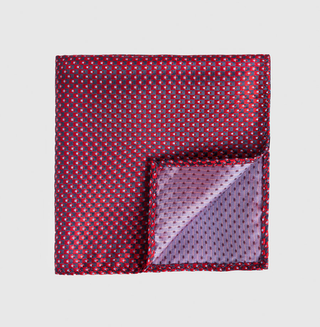 Bordowa Poszetka we Wzór