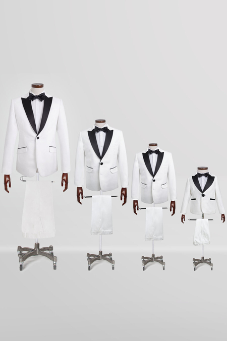 Garnitur Tata i Syn Biały