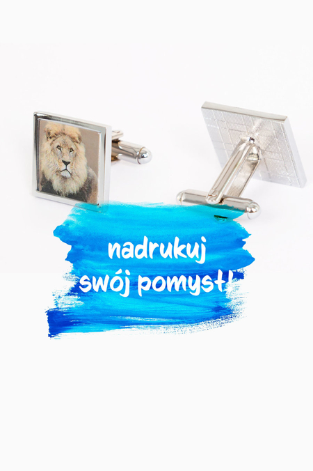 Spinki z nadrukowanym Twoim pomysłem