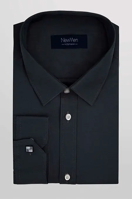 Koszula Grafitowa Gładka