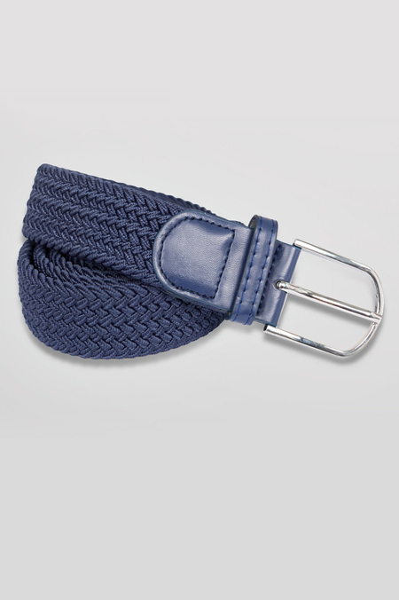 Pasek Pleciony Granatowy