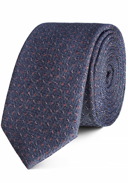 Krawat Niebieski we Wzór