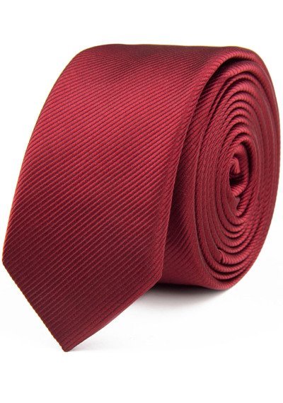 Krawat Bordowy w Prążek