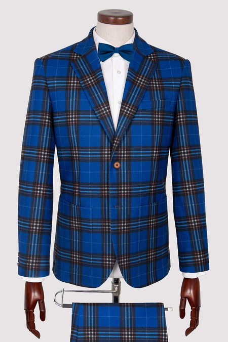 Marynarka Niebieska w Kratę