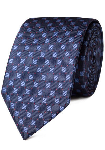 Krawat Granatowy w Kratę