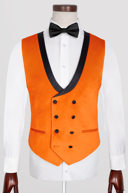 Kamizelka z Pomarańczowego Aksamitu
