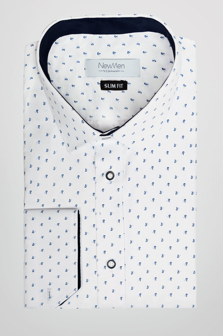 Koszula Biała we Wzór