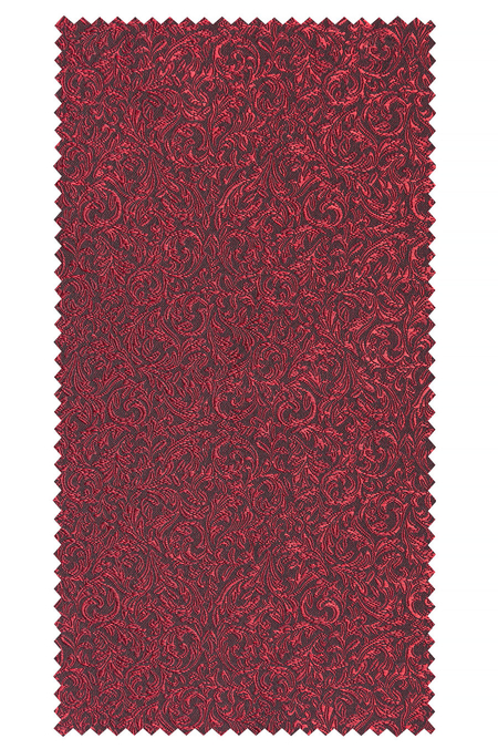 Bordowy Żakard we Wzór