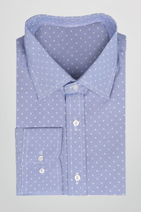 Koszula niebieska we wzór