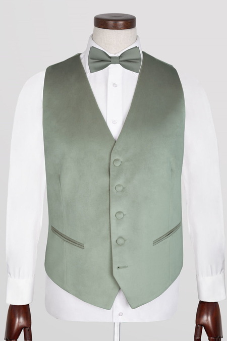 Kamizelka z Miętowego Aksamitu