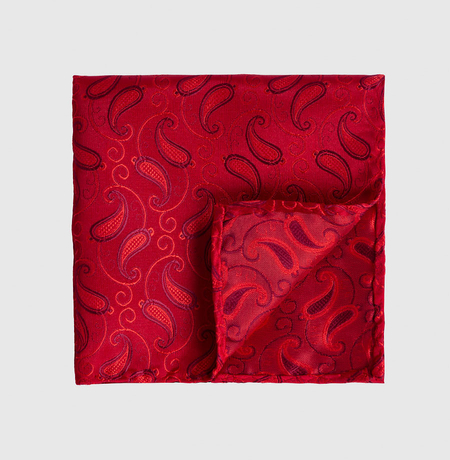 Poszetka Bordowa w Wzór