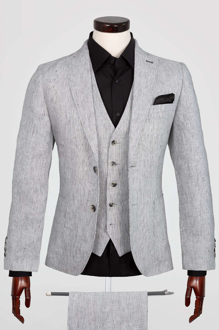 Garnitur Szary w Paski- Zestaw