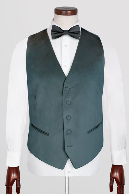 Kamizelka z Szaroniebieskiego Aksamitu