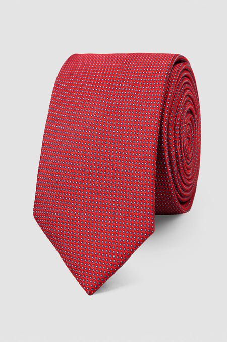 Krawat Bordowy we Wzór