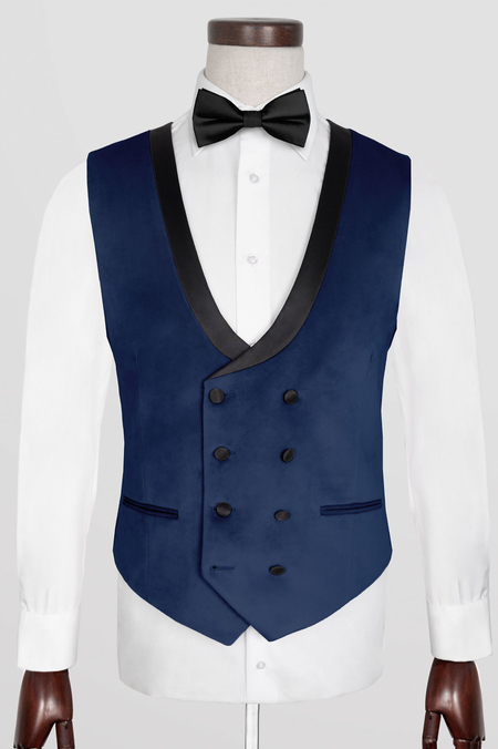 Kamizelka z Granatowego Aksamitu