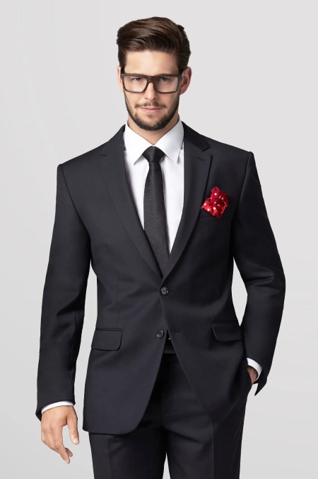Garnitur Czarny Gładki