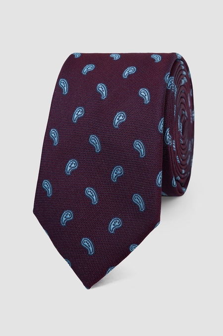 Krawat Fioletowy we Wzór