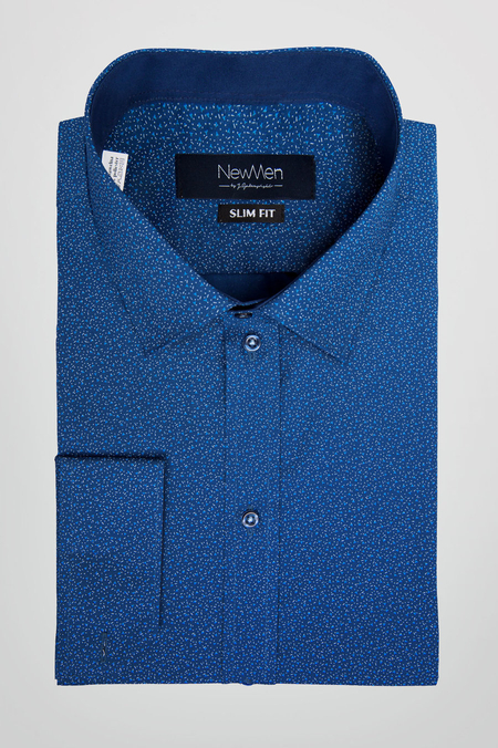 Koszula Niebieska we Wzór