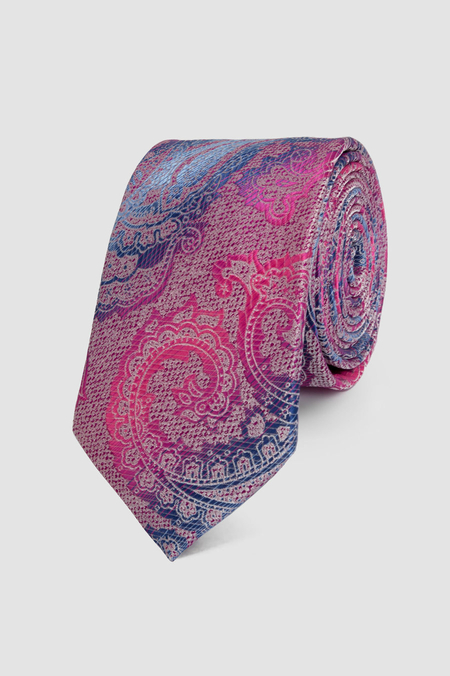 Krawat Różowy We Wzór