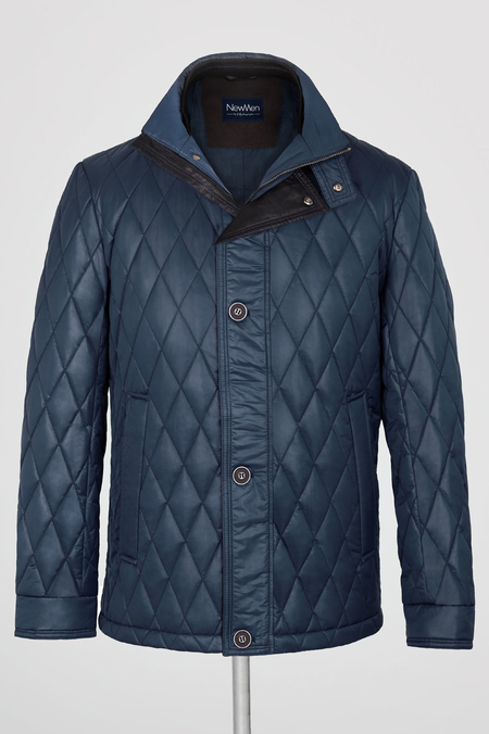 Kurtka Męska Pikowana Granatowa